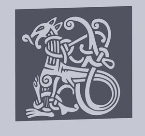 6 dxf g code file Herons with CELTIC ornamentcnc laser cut plasma router Nr.5355 - Picture 1 of 20