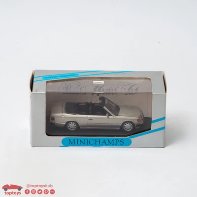 MINICHAMPS Mercedes-Benz 300 CE-24 Cabrio rauchsilber 1:43 MIB PAUL'S MODEL ART  - Immagine 1 di 2