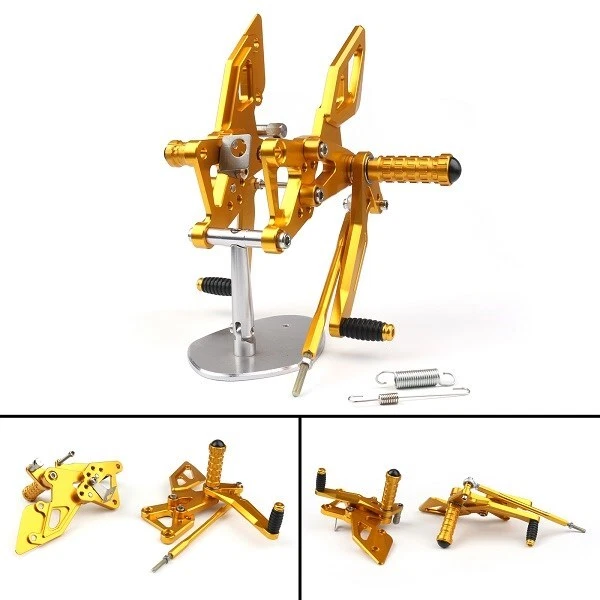 Rearsets Rear Sets Footpegs Footrest Gold For Yamaha YZF R25 R3 2014-2016 #8 Foto 1 de 4