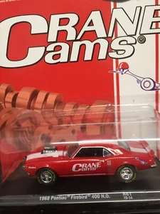 `M2 1:64 1968 Pontiac Firebird 400 HD /R61 / Red w/White Stripe / Crane Cams - Picture 1 of 4
