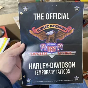 Vintage Harley Davidson Dealer Flyers For Temporarary Tattoos-jewelery And More - Picture 1 of 12