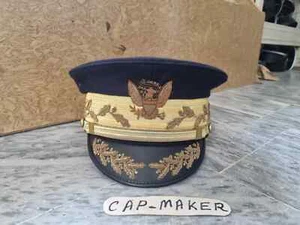 US Army General Officer Visor Cap - Replica Dress Hat | All Sizes - Picture 1 of 5
