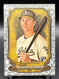 Tyler Soderstrom 2024 Topps Allen & Ginter #35 Foil Filagree RC Rookie Athletics - Picture 1 of 2