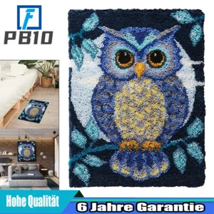 DIY Eule Tapisserie Teppich Selber Knüpfen Knüpf Set für Geschenk Dekorieren DE - Bild 1 von 11