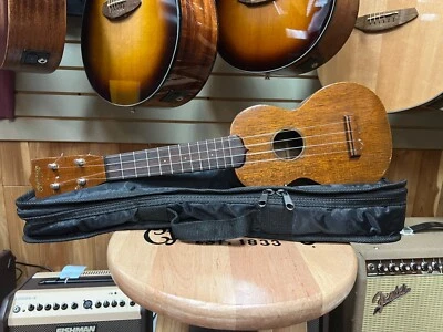 Martin Vintage Soprano Ukulele Style 0 Mahogany 1930's 1940's Repaired Crack SC - Image 1 of 4