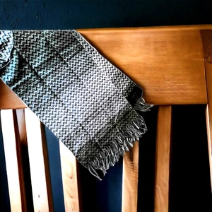 Soft Gray Fringed Acrylic Scarf Length 64" Gift Men Teen Casual Business MR13e - Picture 1 of 6