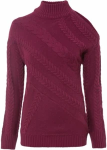 TRAUMHAFTER PULLOVER MIT CUT OUT IN BEERE IM SUPER DESIGN GR.40/42 NEU -5198 - Bild 1 von 2