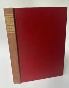The Private Papers of James Boswell: A Catalogue 1931 Pottle Isham Limited Ed - Picture 1 of 11