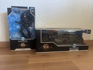 McFarlane DC Multiverse The Flash Batman & Batcycle Set New - Imagen 1 de 4
