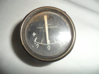 Vintage 1.5 inch Lucas Amp meter (Motorbike/ early car) - Image 1 of 3