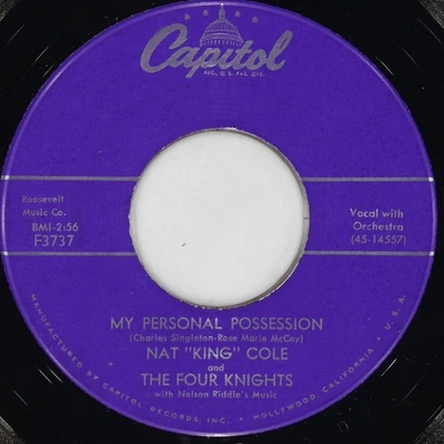 NAT "KING" COLE Send For Me CAPITOL F3737 VG 45 RPM 1957 Rhythm & Blues 7" Jazz - Image 1 of 4