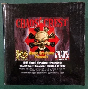 CHAOS COMICS CHAOS CREST 1997 CHRISTMAS ORNAMENT - Picture 1 of 1