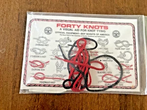 Vintage Pfadfinder von Amerika vierzig Knoten eine Sehhilfe zum Knotenbinden BSA - Bild 1 von 6