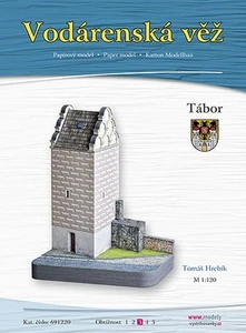 Kartonmodell Wasserturm in Tabor, Tschechien 1:120 Dukase - Picture 1 of 2