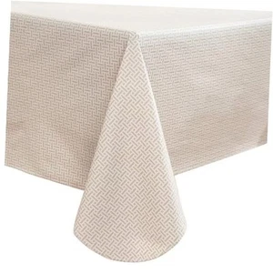 Heavy Duty Vinyl Tablecloth with Flannel Backing 54" x 54" (Square) Weaving - Picture 1 of 7