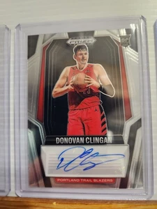 Donovan Clingan 2024-25 Panini Prizm Black Basketball RC card #RS-CLG - Picture 1 of 6
