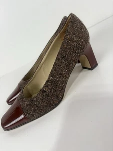 Etienne Aigner Strada Stoffobermaterial 2,5 Zoll eckige Zehenpartie Damengröße 6M Spanien - Bild 1 von 9