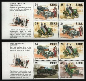 Irlanda 1989 - Mi-Nr. 671-674 D-E ** - MNH - 2x Hoja H - Coches / Coches - Imagen 1 de 1