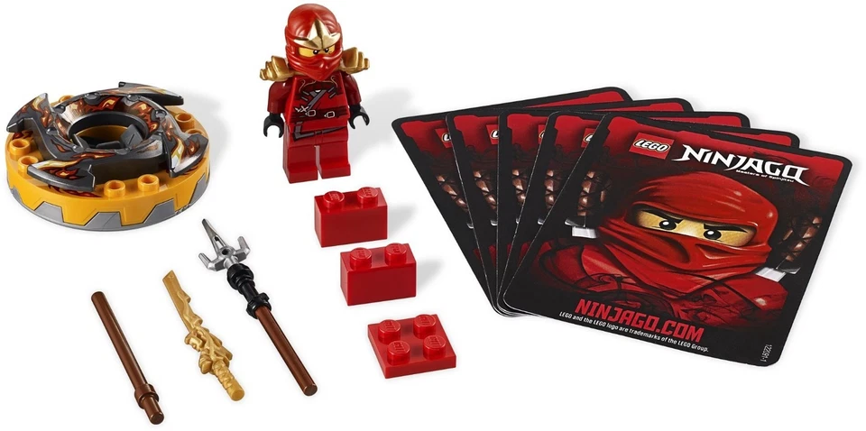 Lego Ninjago Spinners 9561 KAI ZX com 5 cartas 2012 100% completo - Imagem 1 de 4