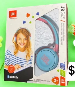 JBL Harman Kids Blue / Pink JR310 BT Wireless On-Ear Headset NIB - Picture 1 of 1