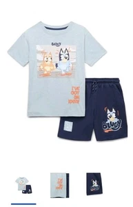 Bluey Boys' Short Sleeve Graphic Tee and Shorts Set, 2-Piece, Size 6 - Picture 1 of 3