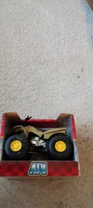 Turbo Wheels ATV Hard Plastic Vehicle Toy Comouflage Yellow Wheels USA Seller - Picture 1 of 3