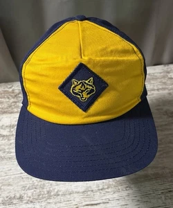 Cappello snapback Cub Scout taglia media/grande 7-7 1/2 berretto toppa di mondo blu e giallo - Foto 1 di 5