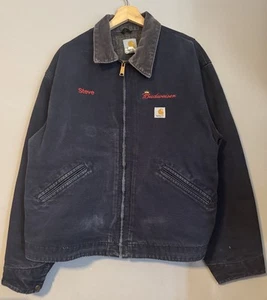 Vintage Carhartt Blanket Lined Work Jacket Budweiser Size XLarge - Bild 1 von 6