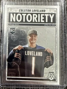 2025 Panini Mosaic - Notoriety Colston Loveland #24 Rookie Bears - Bild 1 von 1
