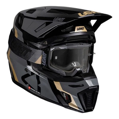 Casque Cross Leatt Moto 8.5 Avec Lunettes 5.5 Motocross Enduro MX-Helm Offroad - Photo 1/4