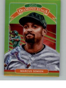 2020  Donruss Optic Marcus Semien 10  DK Diamond Kings Lime Green