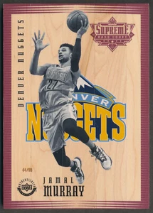 2017-18 UDA Supreme Hard Court JAMAL MURRAY Black & White RC Game Floor SP #/65 - Picture 1 of 3