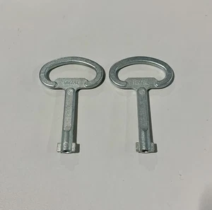 *2 QTY* Rittal Enclosure Double Bit Key No. 5 2531000 / SZ 2531.000 *NOB* - Picture 1 of 2
