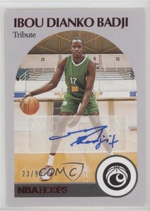 2021-22 Panini Chronicles Draft Picks Hoops Retro Red /99 Ibou Dianko Badji Auto