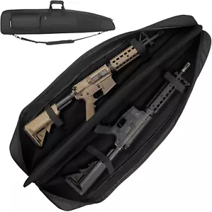 Soft Double Shotgun Rifle Case 42” Long Gun Bag Padded Handle Adjustable Sling - Picture 1 of 11