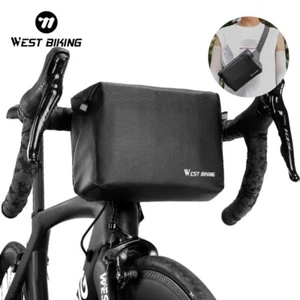 WEST BIKING Bolso de Manillar Frontal para Bicicleta Bolso de Hombro Bolso de Cintura Impermeable 2.5L - Imagen 1 de 15