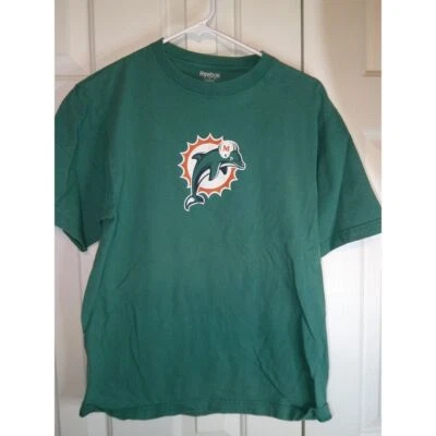 Camiseta deportiva de fútbol americano vintage Reebok Miami Dolphins Henne #7 NFL verde pequeña Foto 1 de 3
