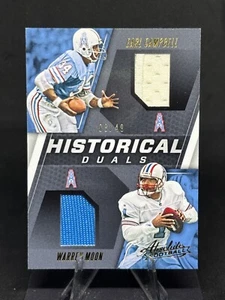 Moon & Campbell 2017 Absolute Historical Dual Game-Worn Patches /49 #12 Oilers - Bild 1 von 2