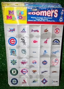 Magic Motion Zoomers Major League Baseball Team Aufkleber Lot 8 Yankees - Neu - Bild 1 von 2