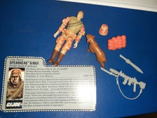 VINTAGE G.I. JOE 1988 SPEARHEAD & MAX Cat GI Joe Action Figure Toy Hasbro