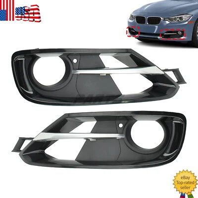 Cubiertas de rejilla de faros antiniebla para parachoques delantero 4 piezas para BMW Serie 3 F30 2012-15 Foto 1 de 4