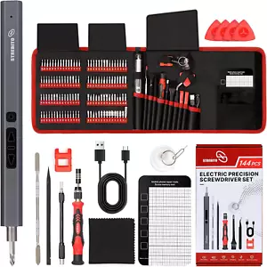 Mini Elektro Schraubendreher Set 144-teilig Elektro Präzisionsschraubendreher, 3,7V Pow - Bild 1 von 12