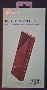 TP-Link 3.0 USB Hub - 7 Port + 2 Charing Port - EU & US Wall Adaptor - Afbeelding 1 van 11