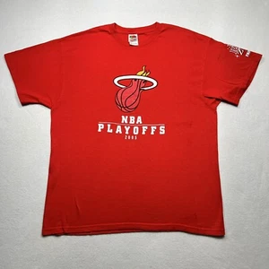 Vintage Y2K 2000s Miami Heat NBA Playoffs 2005 T-Shirt Sz XL Big Graphic - Picture 1 of 8