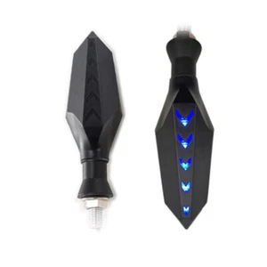 2x Motorcycle 12-LED Turn Signal Lamp Sequential Flowing Indicator Lights Amber - Bild 1 von 7