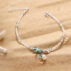 Bohemian Style Boho Charm Ankle Chain Conch and Starfish Anklet  Woman