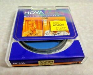 55mm Hoya 80B Blue Glass Lens filter 80 B Japan Coated Color Conversion Round