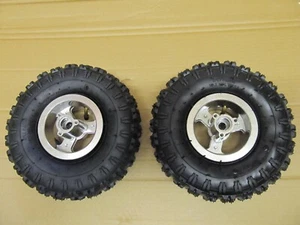 Mini moto quadrd atv par de ruedas delanteras completo 4.10-4 neumáticos y tubos - Imagen 1 de 7