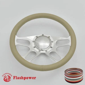Volantes Billet 14" bronceados envolventes completos Bronco GMC Mercury Capri Lincoln - Imagen 1 de 12