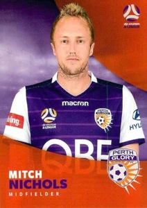 2017 2018 PERTH GLORY A-League Card MITCH NICHOLS - Picture 1 of 2